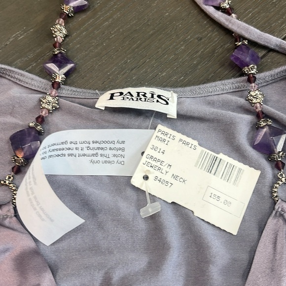 PARIS PARIS LONG SLEEVE/HALTER TOP SIZE M - Picture 3 of 4